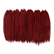 Load image into Gallery viewer, Tangle-Free Jumbo Senegalese Twist Braid Hair, 24 Inch Burgundy - 6 Pack Bundle