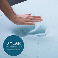 Load image into Gallery viewer, Soft Gel Infused Memory Foam Twin Mattress Topper - 3-Inch Ventilated Comfort
