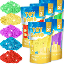 Load image into Gallery viewer, Safe 11lb Moldable Sand Set - 5 Bright Colors for Imagination &amp; Creativity