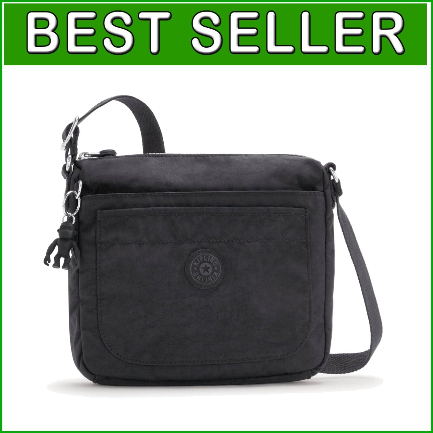 Durable Women's Crossbody Bag with 3 Zippered Pockets - Perfect for Essentials