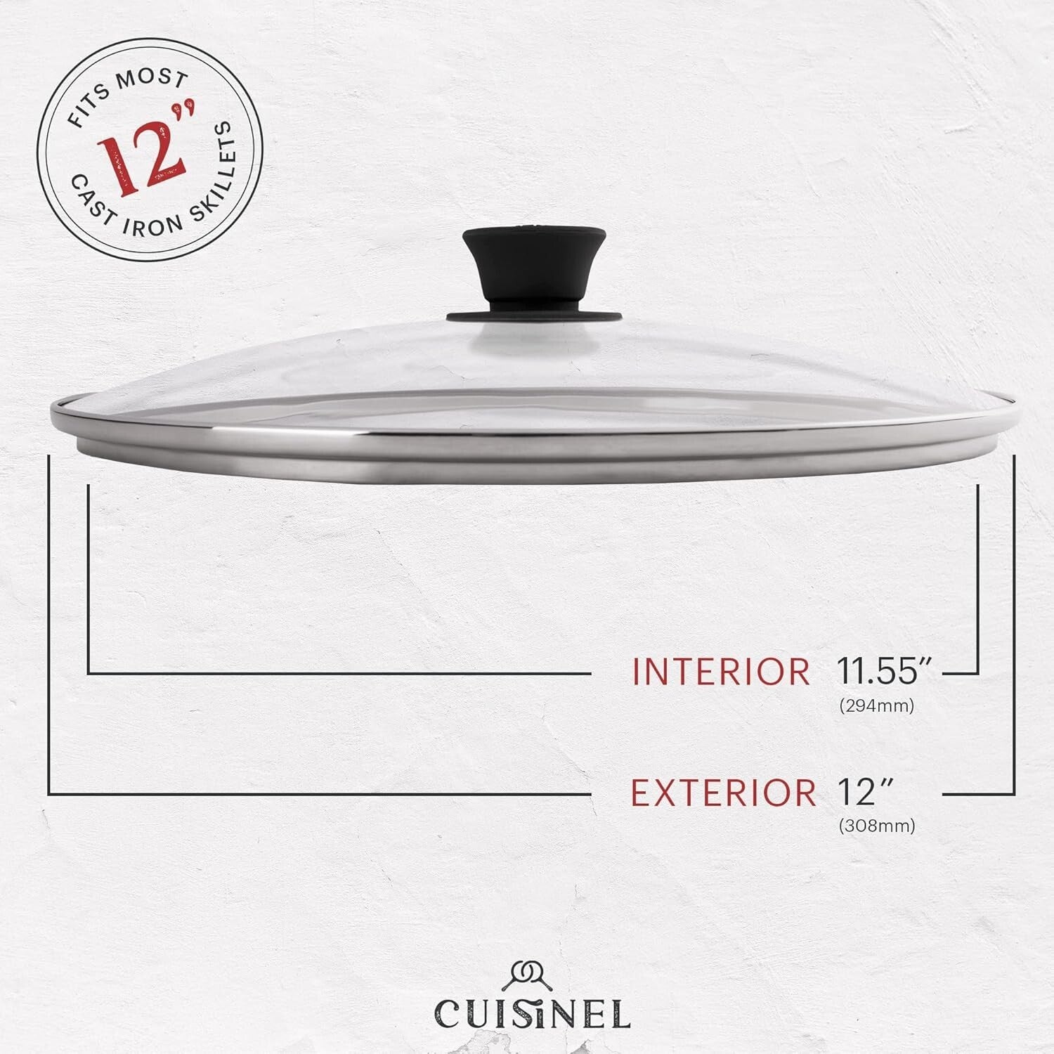 Versatile Indoor/Outdoor Cooking - Cast Iron Fry Pan with Silicone Handle & Lid