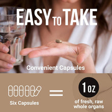 Load image into Gallery viewer, Convenient Beef Organ Capsules - 180 Count for Superior Nutritional Support