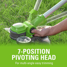 Load image into Gallery viewer, All-in-One 24V Lawn Care Combo: 12” String Trimmer and Blower with Accessories