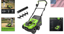 Load image into Gallery viewer, Multi-Function Lawn Dethatcher with 14-Inch Cutting Width &amp; 5 Depth Settings