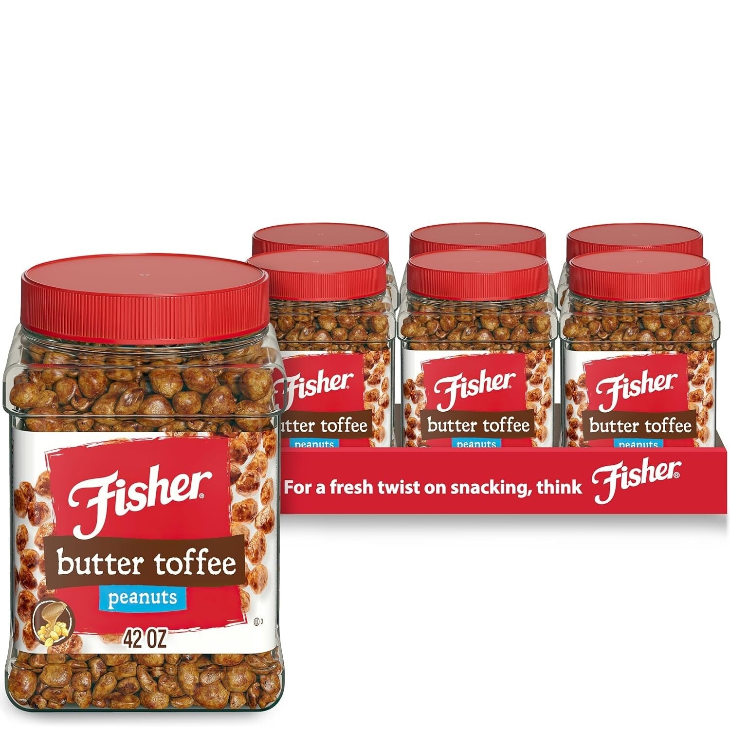 Snack Butter Toffee Peanuts - Healthy, Delicious, and Eco-Friendly 6 Pack