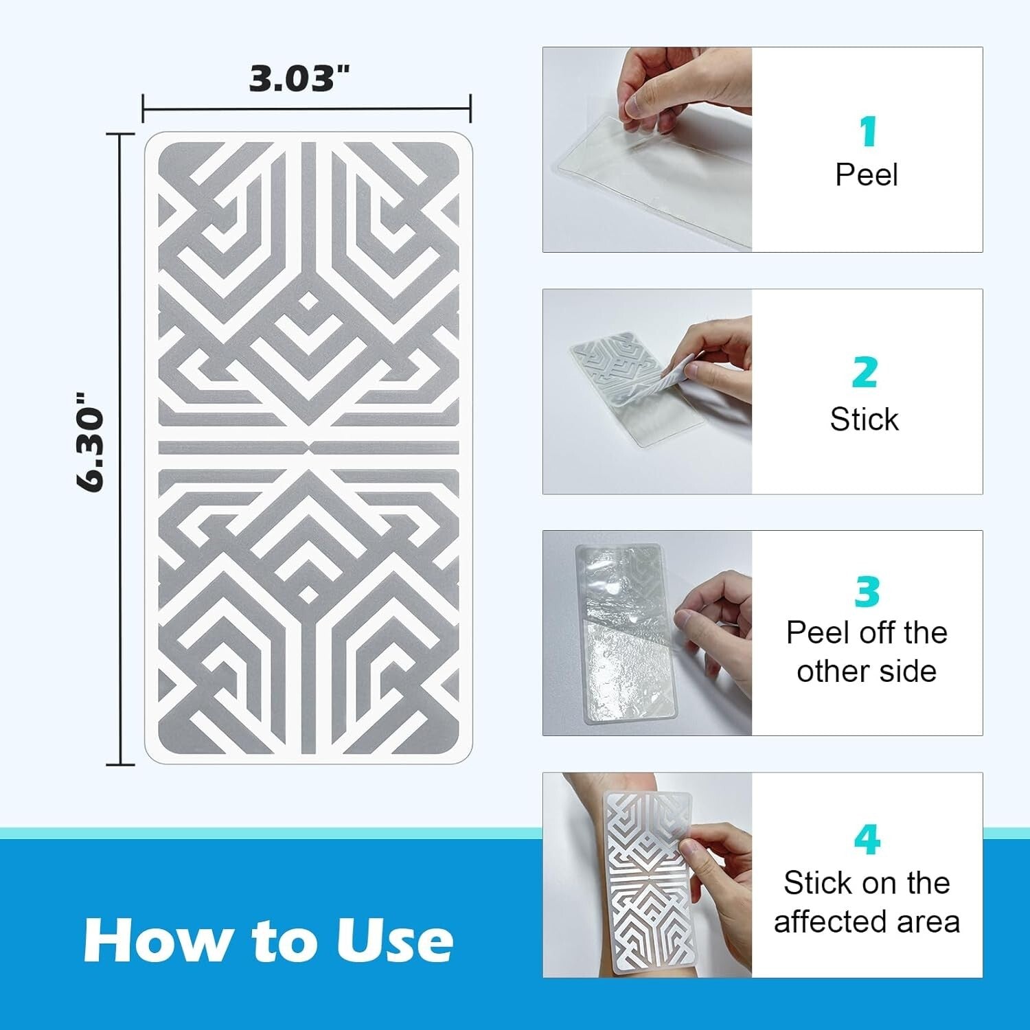 Reusable Pain Relief Patches - Fast-Acting, Drug-Free Solution for Sore Muscles