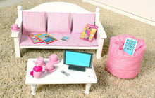 Load image into Gallery viewer, Durable Doll Furniture Set for 14-18" Dolls - Couch, Table &amp; Play Accessories