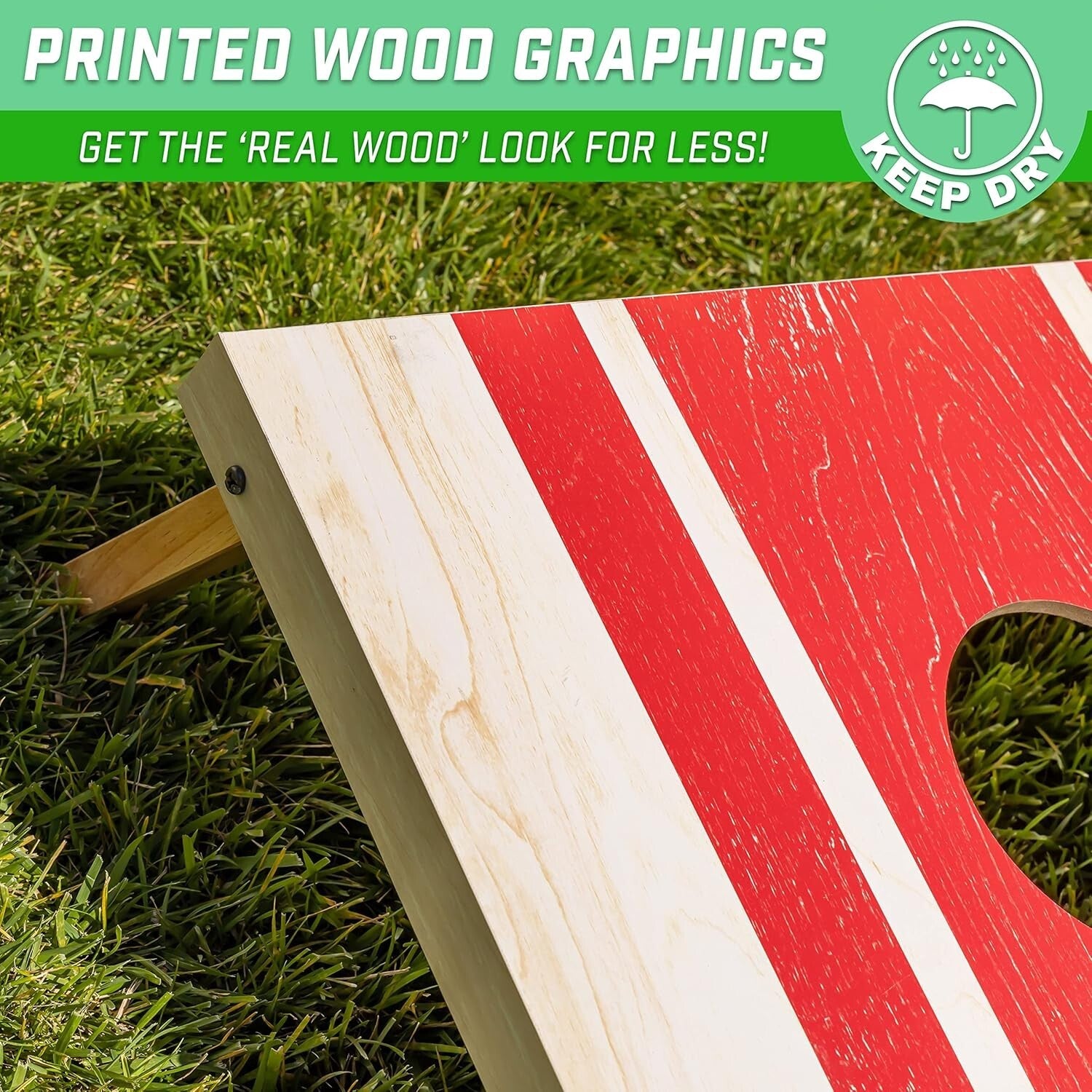 Complete Cornhole Game Set – 4'x2' Boards, 8 Bean Bags, Lightweight Carry Case