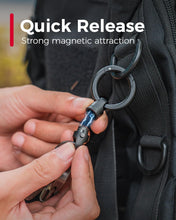 Load image into Gallery viewer, Titanium Magnetic Key Holder with Quick Release &amp; 360° Rotation for Everyday Use