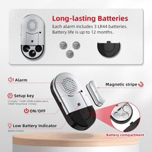 Load image into Gallery viewer, Peace of Mind: 8-Pack Door/Window Alarms with Adjustable Volume Safety Features
