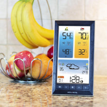 Load image into Gallery viewer, Stylish Indoor/Outdoor Weather Station with Custom Alerts &amp; Brightness Control