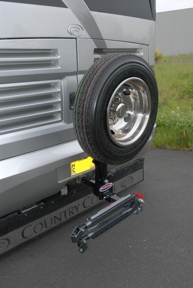 Secure and Easy-to-Install Motorhome Spare Tire Carrier - 400 lb Tongue Weight