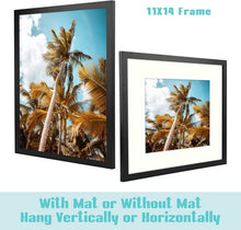 Load image into Gallery viewer, Versatile 11x14 Picture Frames - 12-Pack with Glass &amp; Wall Mounting Hardware