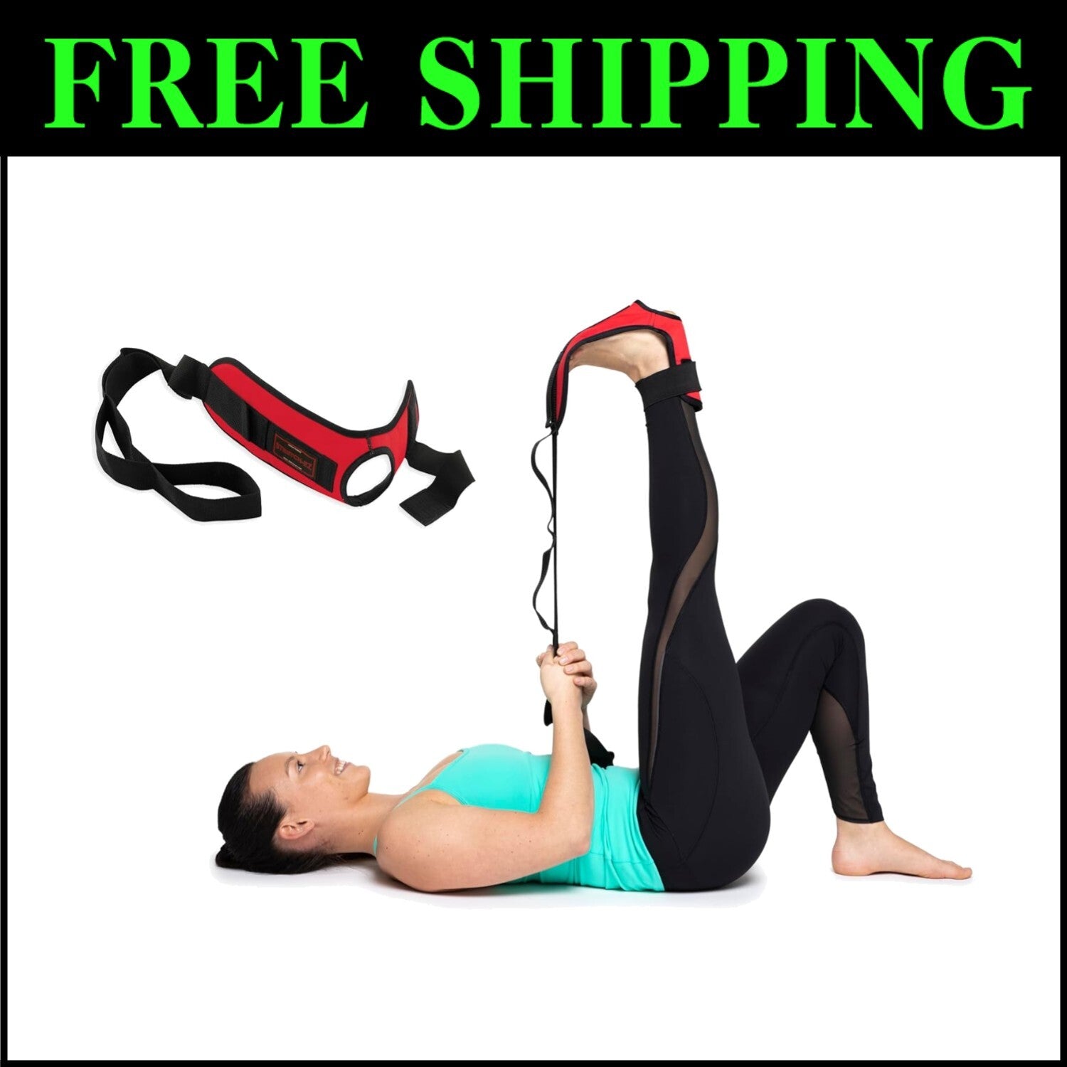 Versatile Stretch-EZ Stretching Strap - Ideal for Plantar Fasciitis & Hamstrings
