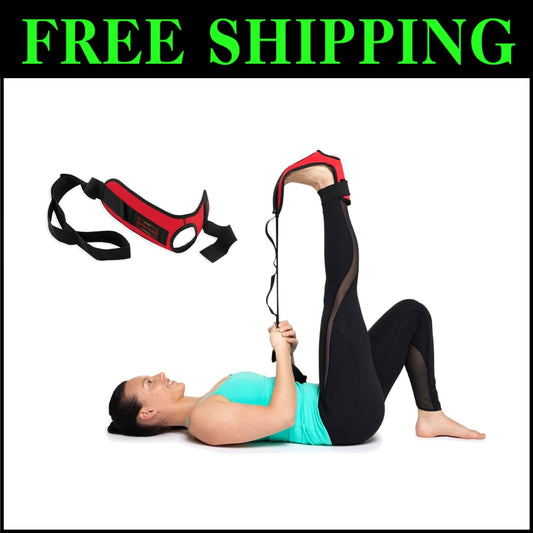 Versatile Stretch-EZ Stretching Strap - Ideal for Plantar Fasciitis & Hamstrings