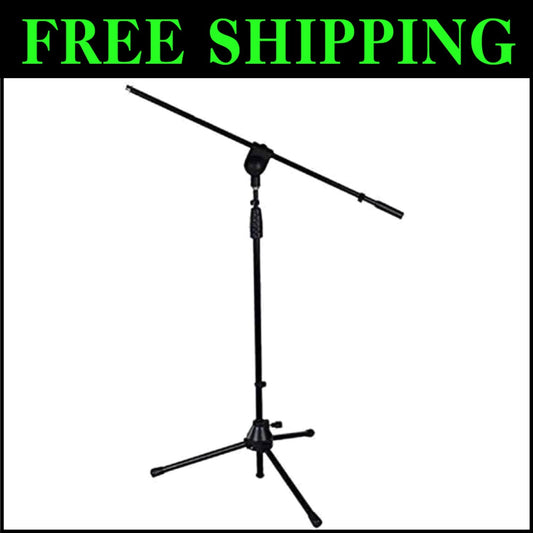 Durable Foldable Microphone Stand Boom Arm with Height Adjustment 38.5"-66"