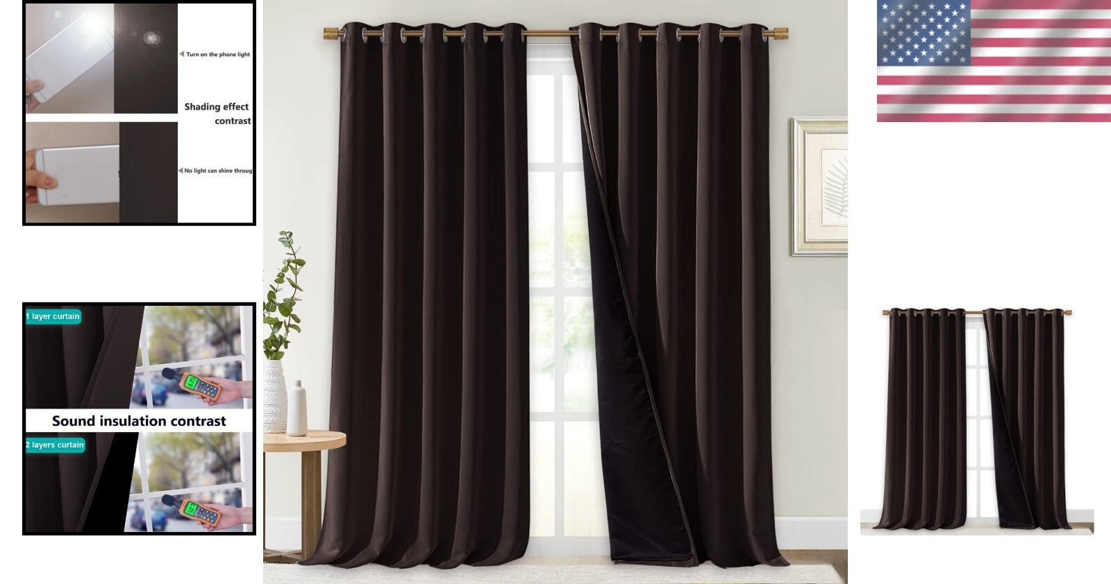 Durable Blackout Drapes – Thermal Insulated Curtains for Bedroom & Living Room