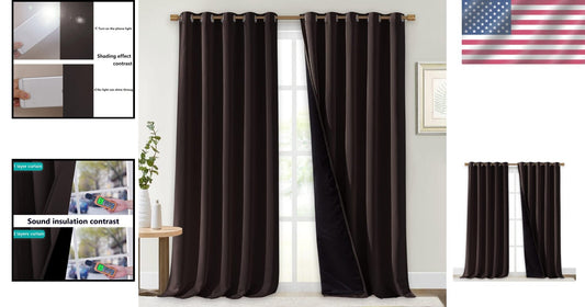 Durable Blackout Drapes – Thermal Insulated Curtains for Bedroom & Living Room