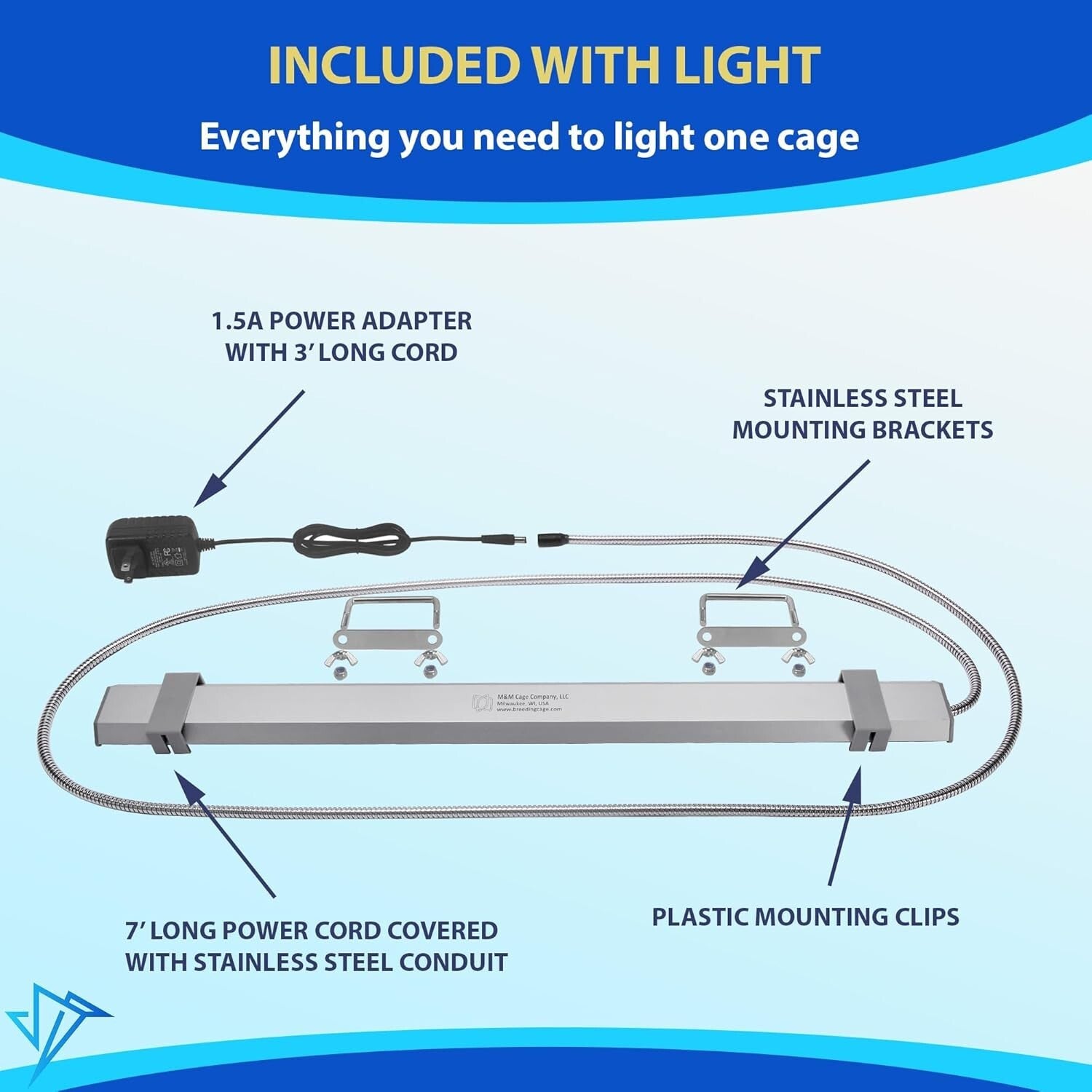 Veterinary Approved Bird Cage Light - Simulates Natural Light for Healthier Pets