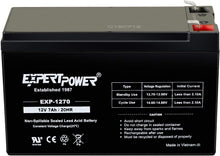 Load image into Gallery viewer, Portable 12V 7Ah Sealed Lead Acid Battery - Ideal for Scooters &amp; Emergency Use