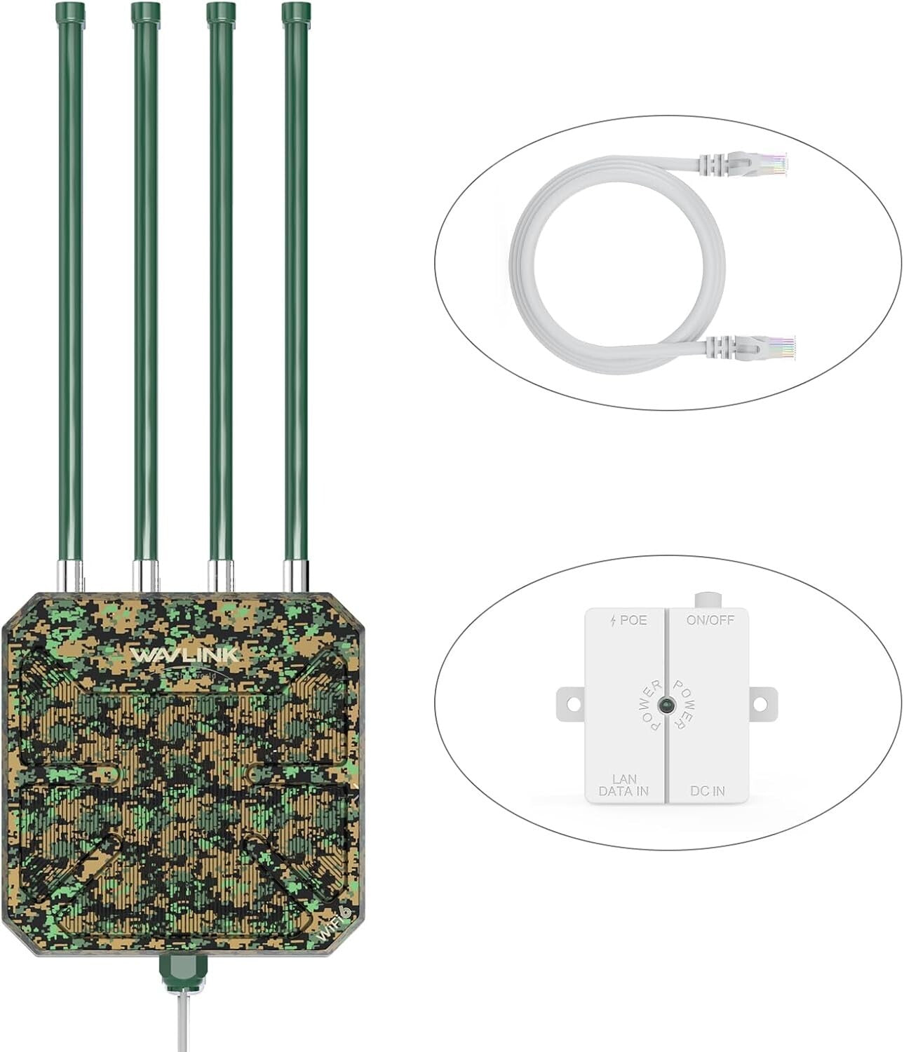 High-Speed AX3000 WiFi 6 Extender with 4x8dBi Antennas for Outdoor Connectivity