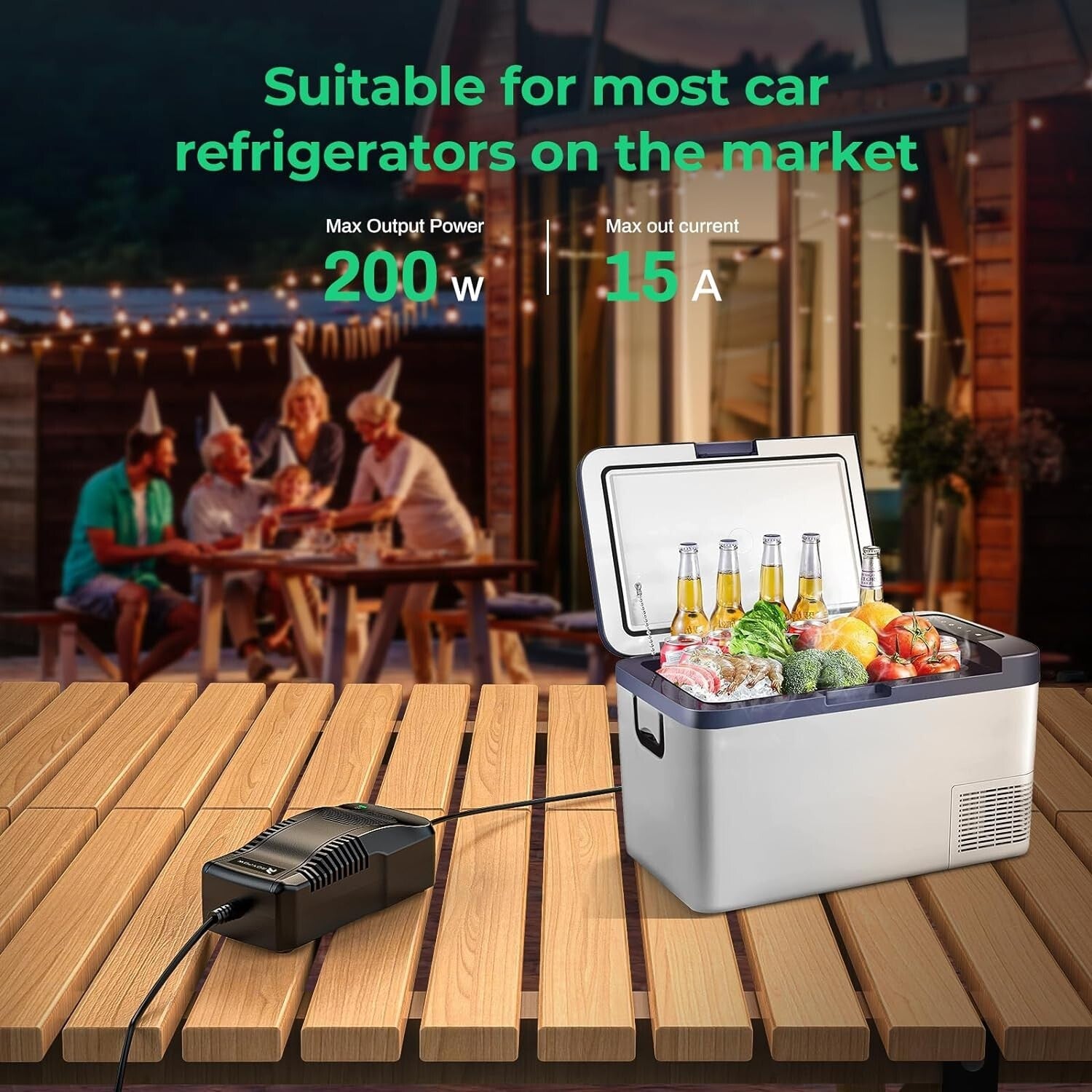 180W AC to DC Converter: 15A Adapter for 12V Automotive Power Solutions