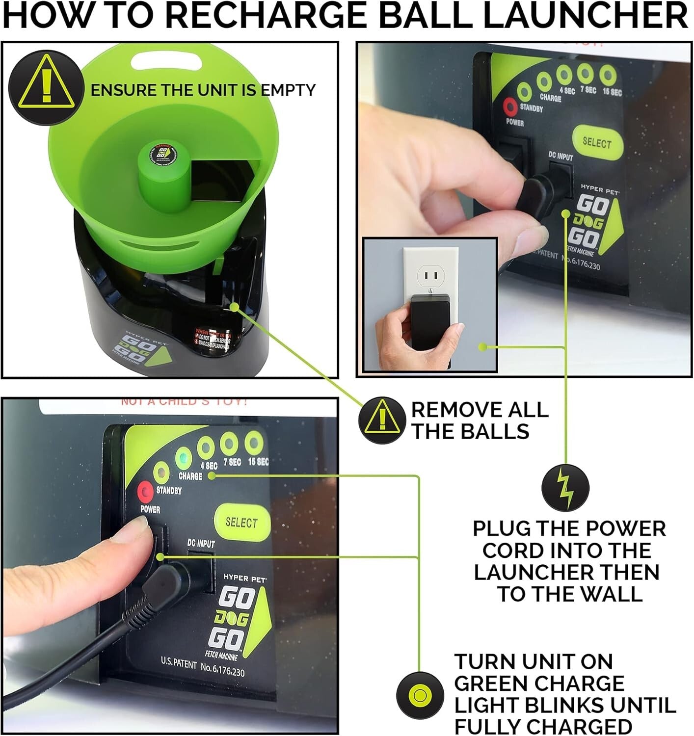 Interactive GoDogGo Fetch Machine: Automatic Dog Ball Launcher for Active Play