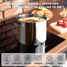 Load image into Gallery viewer, Heavy-Duty Professional Sauce Pot with Tempered Glass Lid, Induction Compatible