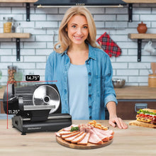 Load image into Gallery viewer, Ultimate 7.5” Electric Meat Slicer with Adjustable Thickness - Perfect for De...