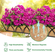 Load image into Gallery viewer, Set of 2: 24-Inch Metal Hanging Planters with Coco Liners for Outdoor Gardens