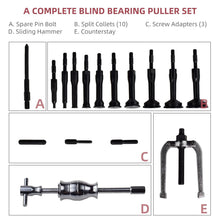 Load image into Gallery viewer, Versatile 16PCS Chrome Molybdenum Bearing Extractor Tool Set with Hammer