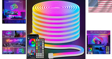 Load image into Gallery viewer, Versatile 50FT RGB LED Neon Rope Lights - Music Sync for Dynamic Atmospheres
