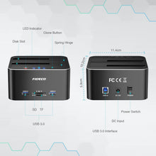 Load image into Gallery viewer, Elegant Aluminum USB 3.0 HDD Dock - Supports 18TB, Compatible with Windows/Mac