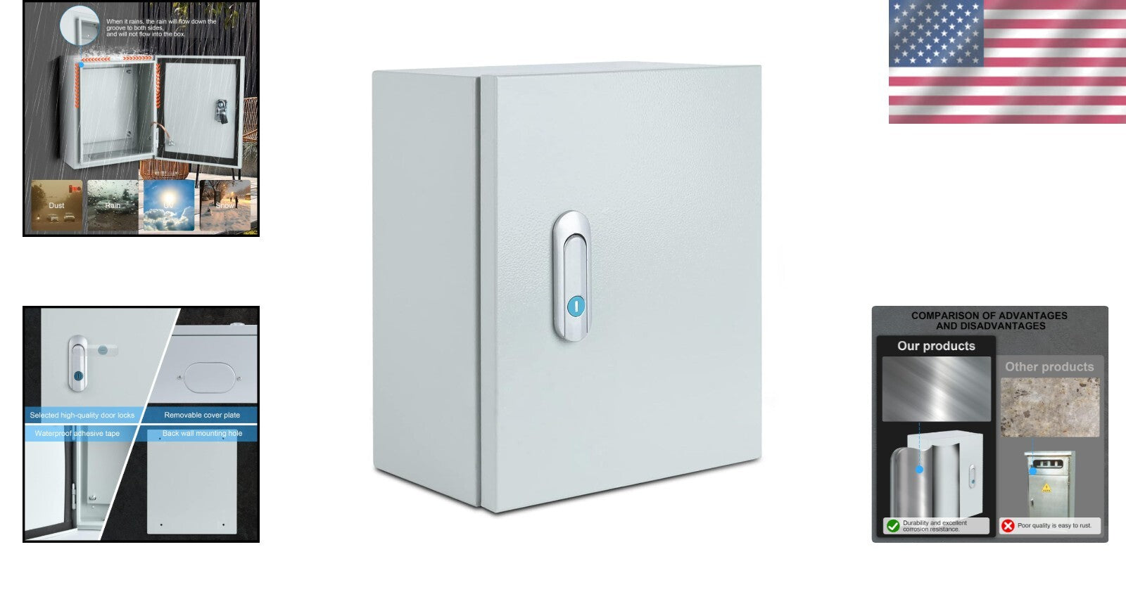 Dustproof Metal Electrical Enclosure Box with Compact Design & Easy Installation