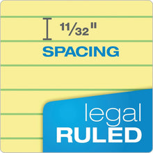 Load image into Gallery viewer, Pack of 24 Perforated Canary Writing Pads, 50 Sheets - Legal Ruled, 8.5x11.75