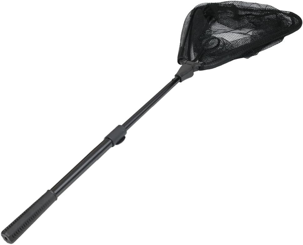 Folding Fishing Net with Triangular Hoop - Perfect for Freshwater & Saltwater