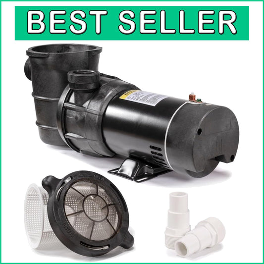 Efficient 1.5HP Above Ground Pool Pump with Oversized Strainer - Quiet Operation