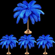 Load image into Gallery viewer, Natural 14-16 Inch Blue Ostrich Feathers - Perfect for Wedding Centerpieces
