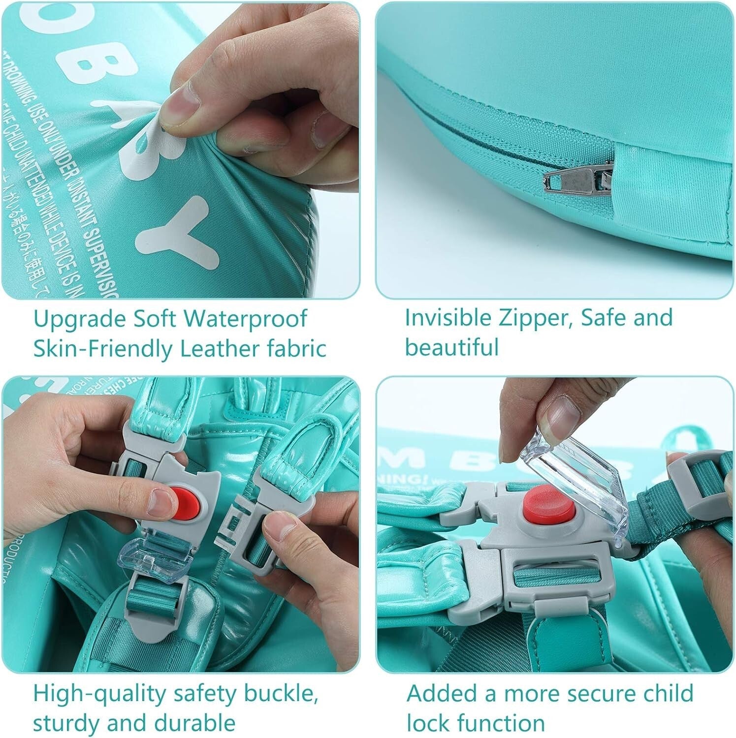 Baby Swim Float with Canopy - Ideal for Safe Backstroke & Breaststroke (3-24 M)