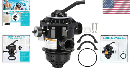 Versatile 1-1/2'' Sand Filter Valve with Transparent Mirror for Easy Monitoring