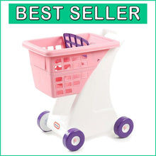 Load image into Gallery viewer, Sturdy Toddler Shopping Cart - Stylish Pink, Ideal for Fun Grocery Adventures