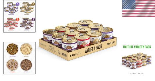 24-Pack of TruLuxe 3oz Wet Cat Food - Irresistible Flavors for Every Feline