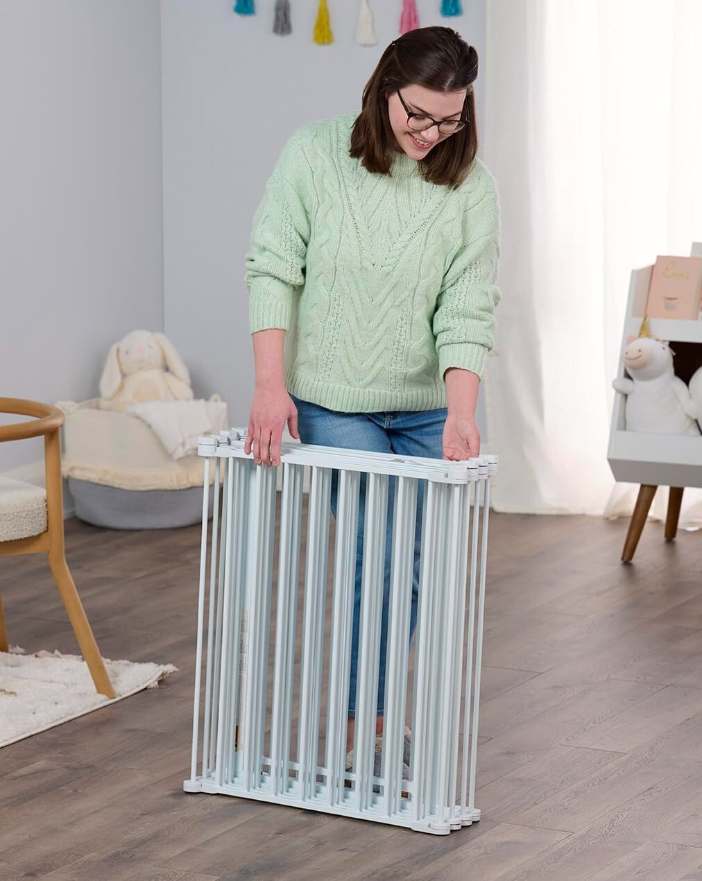 194-Inch Super Wide Adjustable Baby Gate & Play Yard for Ultimate Safety