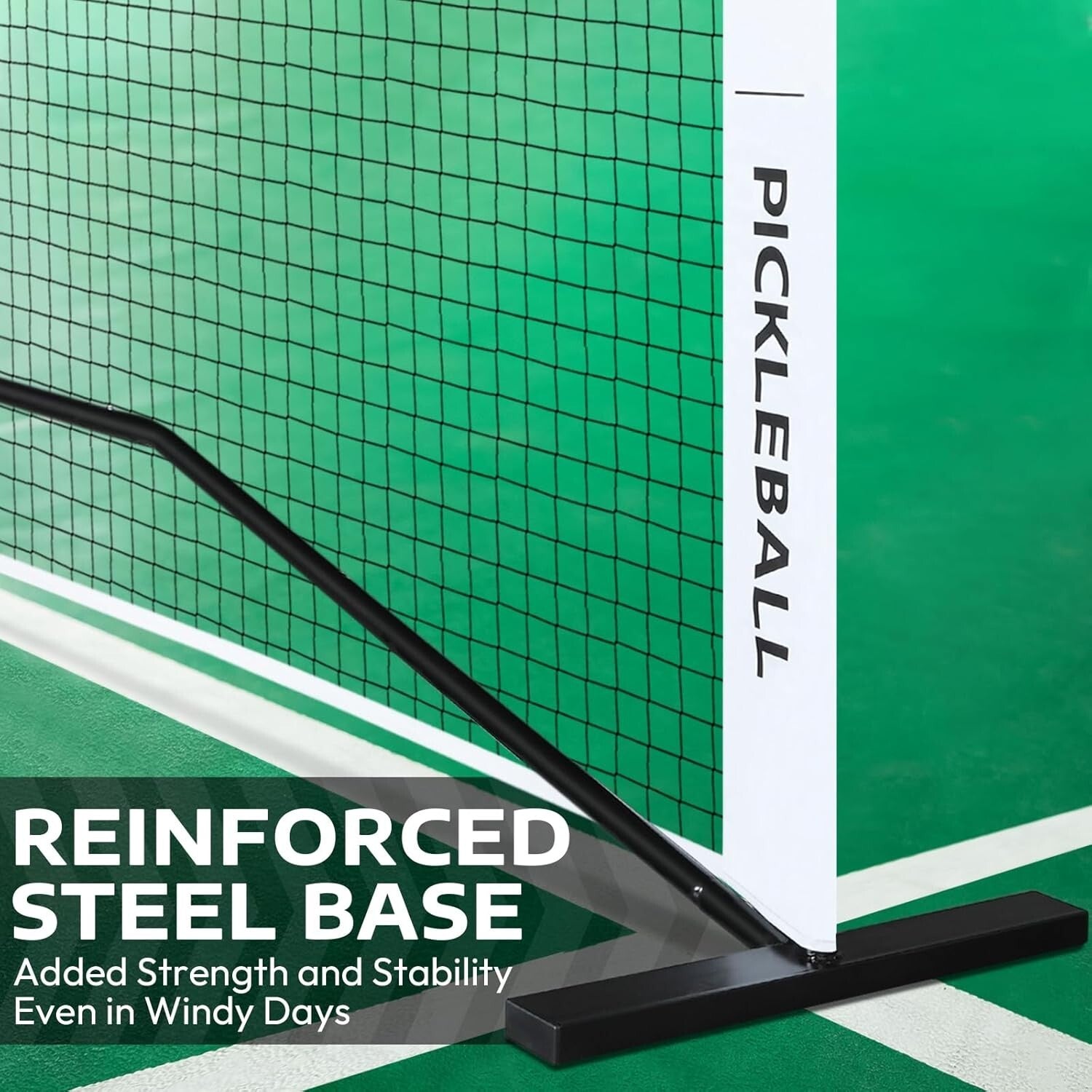 Regulation Size Portable Pickleball Net System with Carrying Bag for Easy Setup