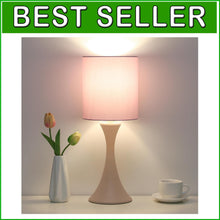 Load image into Gallery viewer, Compact Pink Touch Table Lamp - 3 Way Dimmable, Perfect for Girls' Rooms