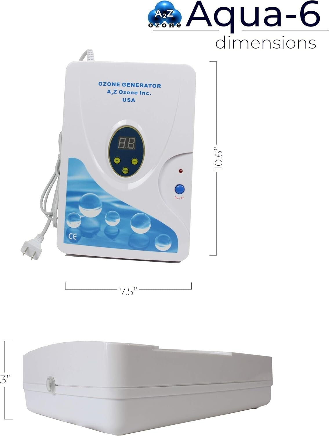 Automated Ozone Generator for Safe Drinking Water & Food Purity - User-Friendly