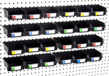 Load image into Gallery viewer, Efficient 24-Pack Heavy Duty Bins for Pegboards - Organize Your Workspace