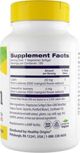 Load image into Gallery viewer, Lutein 20 mg Lutemax 2020 with Zeaxanthin - Vegan Eye Support 180 Softgels