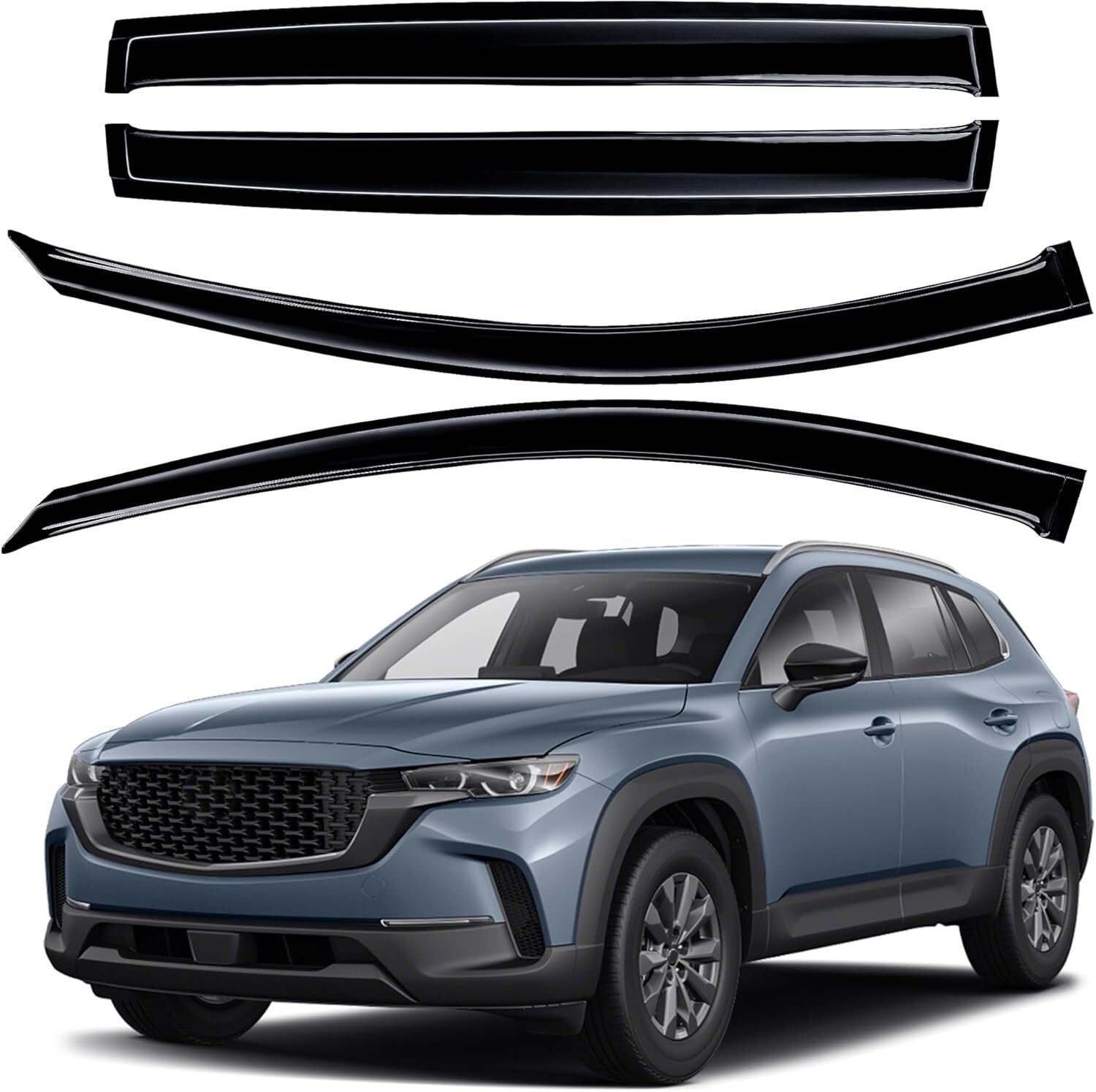 Carwash Safe Window Rain Guards for Mazda CX-50 2023-2025 – Outdoor Vent Visors