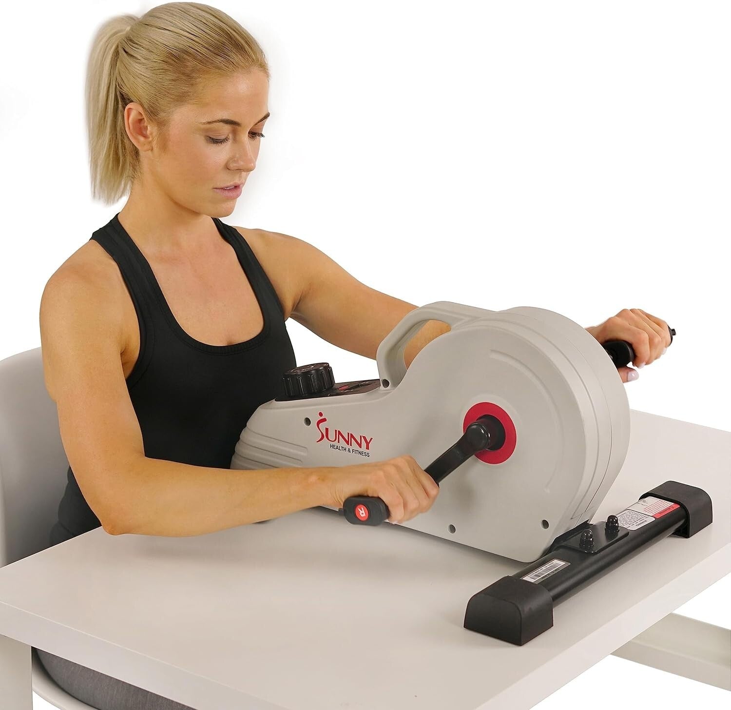 Arm & Leg Cycle Under Desk Exerciser - 8 Resistance Levels for Custom Workouts